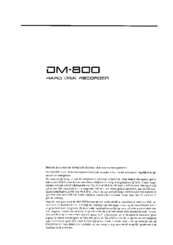 Roland DM-800 Manual