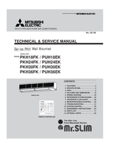 Mitsubishi Electric Mr.Slim PKH36FK Technical & Service Manual