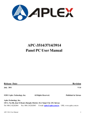 Aplex APC-3514 User Manual