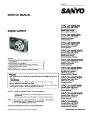 Sanyo VPC-X1420EXBK Service Manual