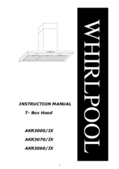 Whirlpool AKR3000/IX Instruction Manual