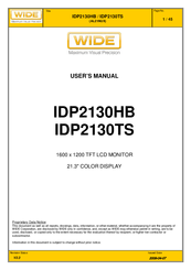 Wide IDP2130TS User Manual