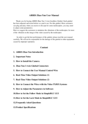 Arris Zhao Yun User Manual