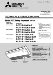 Mitsubishi Electric PCFY-P63VKM-ER1 Technical & Service Manual