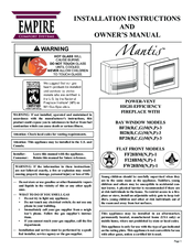 Empire Mantis series Installation Instructions And Owner's Manual