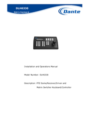 Dante DLH6330 Installation And Operation Manual