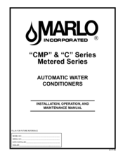 Marlo Incorporated C Series Installation, Operation And Maintenance Manual