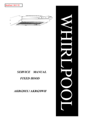 Whirlpool AKR620WH Service Manual