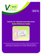 V-Go Insulin Delivery Device Quick Reference Manual