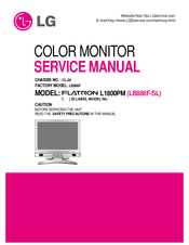LG FLATRON L1800PM Service Manual