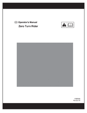 Briggs & Stratton Zero Turn Rider Operator's Manual