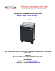 SEM 1324S Installation And Operation Manual