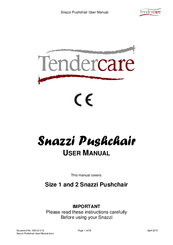 Tendercare Snazzi Pushchair User Manual