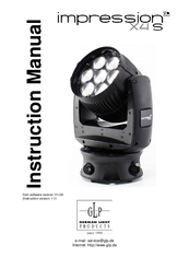 German Light Products impression X4S Instruction Manual