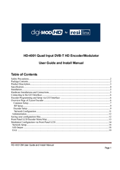 resi-linx HD-4001 digi-mod User Manual And Installation Manual