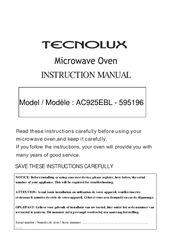 Tecnolux AC925EBL-595196 Instruction Manual