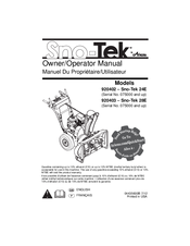 Sno-Tek 24E Owner's/Operator's Manual