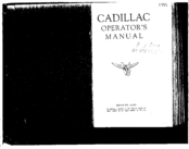 Cadillac 1933  V8 Operator's Manual