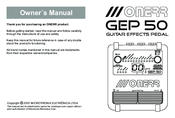 ONERR GEP 50 Owner's Manual