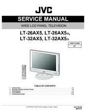 JVC LT-26AX5 Service Manual