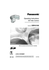 Panasonic SDR-S100 Operating Instructions Manual