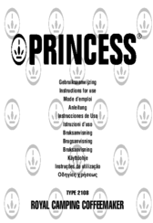 Princess 2108 Instructions For Use Manual