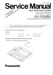 Panasonic KX-F230BX Service Manual