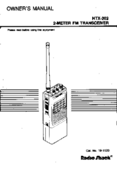 Radio shack HTX-202 Manuals | ManualsLib