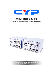 CYP CH-1109RX Operation Manual
