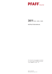 Pfaff 3811-16/65 Instruction Manual