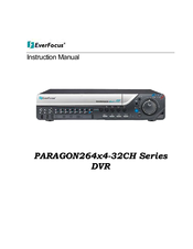 EverFocus PARAGON264x4--32CH Series Instruction Manual