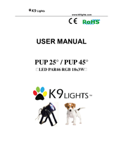 k9 lights PUP 25 User Manual