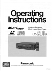 Panasonic LX-200U Operating Instructions Manual
