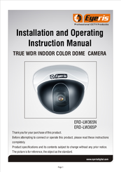 eyeris ERD-LW365N Installation And Operating Instruction Manual