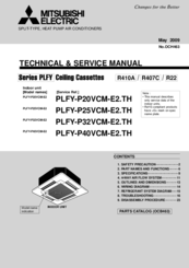 Mitsubishi Electric PLFY-P25VCM-E2.TH Technical & Service Manual