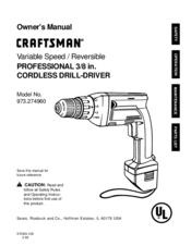 Craftsman 973.274960 Owner's Manual
