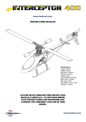 helivol Interceptor 400 Instruction Manual