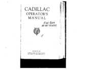 Cadillac 1931  V-12 Operator's Manual