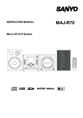 Sanyo MAJ-R70 Instruction Manual