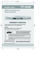 digitall world TFT-4000E Owner's Manual