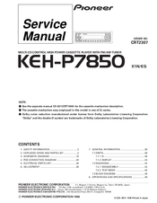 Pioneer KEH-P7850 Service Manual
