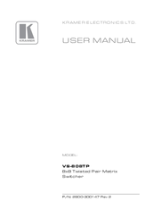 Kramer VS-808TP User Manual