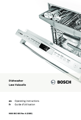 Bosch Dishwasher Operating Instructions Manual