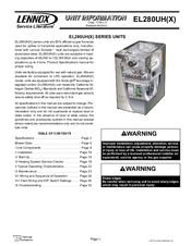 Lennox EL280UH110XP60C Unit Information