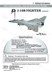 Wings Maker J-10B Fighter GM034XM Instruction Manual