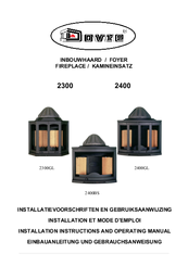 Dovre 2300GL Installation Instructions And Operating Manual