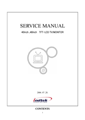 Indtek 40inch monitor Service Manual