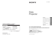 SONY VPL-EX226 Quick Reference Manual