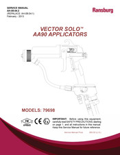 Ransburg Vector Solo AA90 79698 Keypad Body