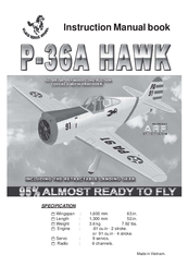Black Horse Model P-36A Hawk Instruction Manual Book